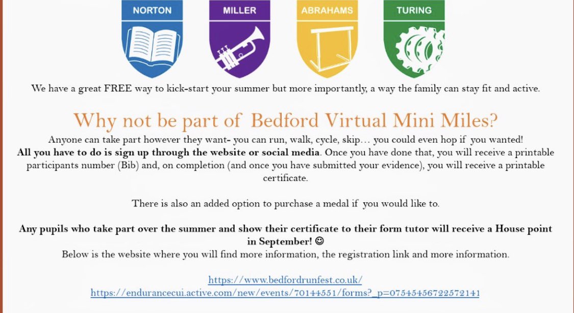 MillerRba's tweet photo. How are all our NEW year 5 pupils getting in with the PE challenge? It’s not to late to sign up following this link: https://t.co/ld4hxhdIRB House points up for grabs when you tweet your photos 📸 #TeamMiller #schoolsoutforsummer @RBA_PEdept https://t.co/DgOROl3A0z