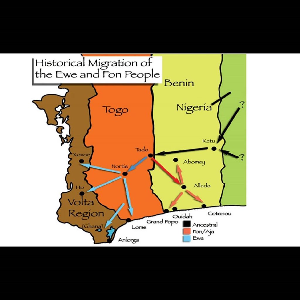 e_enation's tweet photo. EWE MIGRATION PART 1 ; KETU 10th CENTURY -
1st Part on the recorded oral and researched view of the migration of our ancestors .
Part 2 will talk more about their arrival at Notsie and will show some tradtional songs that actually detail the journey . 
#TrendingNow #Trending https://t.co/rJ1AFN6hSQ