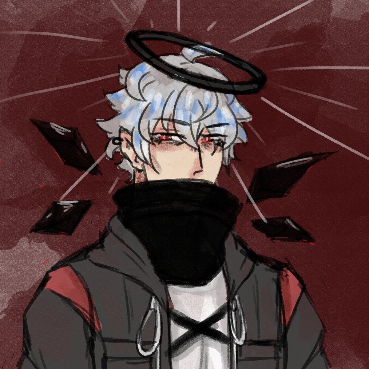 ( my Doctor OC's face has been revealed! Check out pfp for his cute face.

Thanks <a href="/flxmebringer/">FᄂΛMΣBЯIПGΣЯ</a> for drawing him!!

(View only, please don't save/repost. Thanks.))