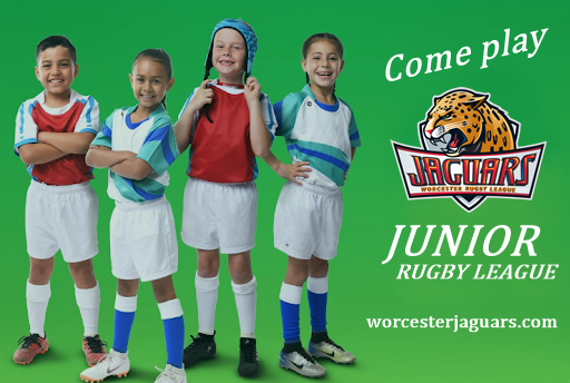 Enjoy a great morning of Junior Rugby League for boys &amp; girls from U6s to U11s. Sunday 2 August 9:30am to 11:00am at Droitwich Rugby Club,WR9 7DU. For more information email: community@worcesterjaguars.com #AreYouReadyToFly