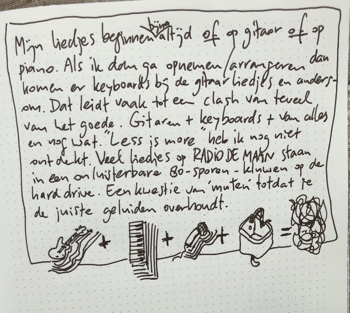 Snaartheorie's tweet photo. Meer is beterder. #radiodemaan #belker #lessisless https://t.co/3YKJgbdHEK