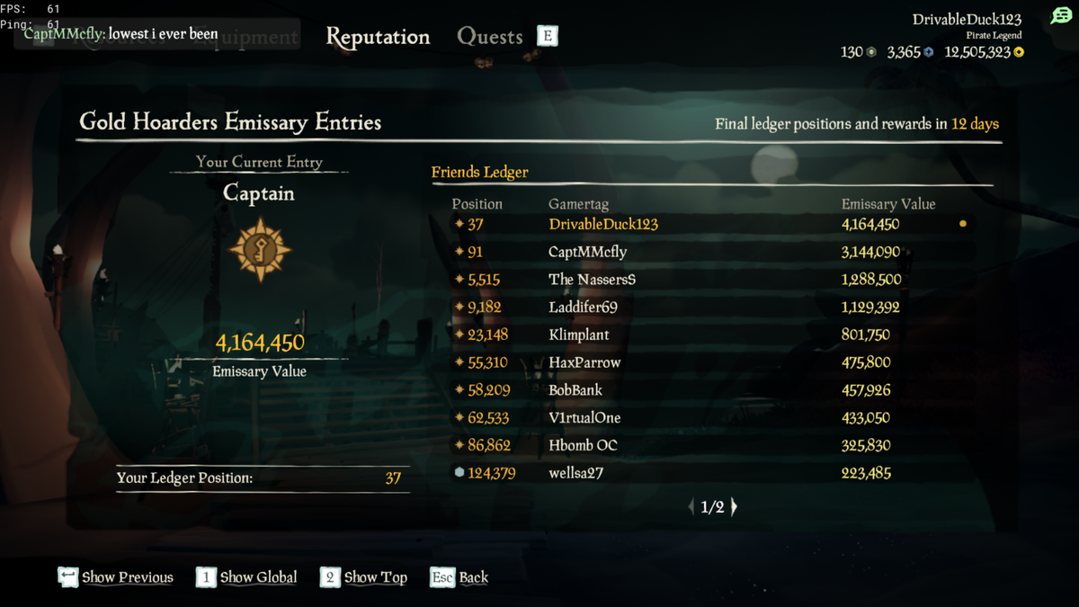 Simon_westmoors's tweet photo. best i've ever done in the Gold Hoarder #Leger @SeaOfThieves @RealLifeWookie <Great teacher #bemorepirate #SeaOfThieves #hardworkpaysoff #GOLD #emissary #firstsail more to come later ? I Hope https://t.co/pBA69Yqyc6