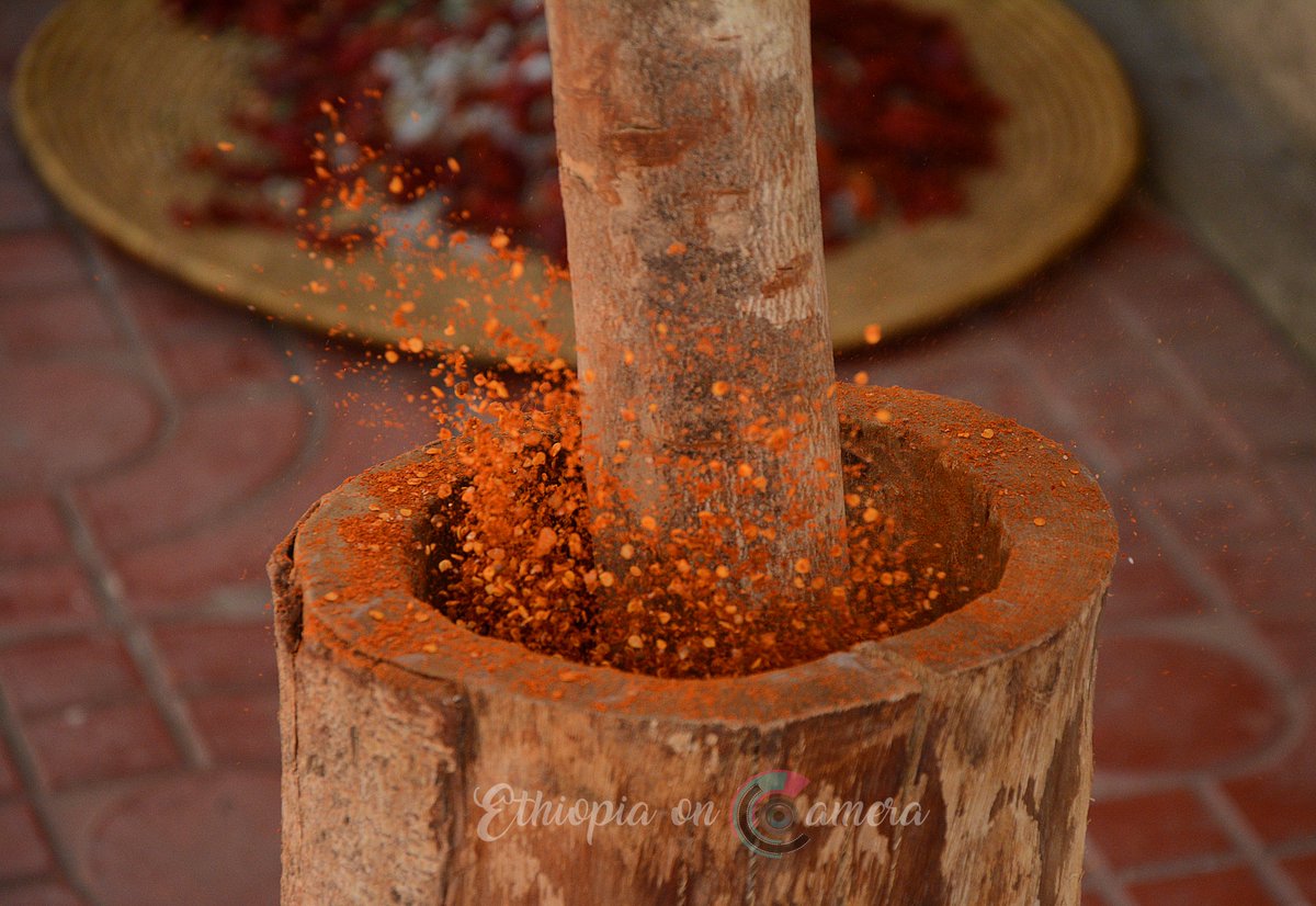 Ethioncamera's tweet photo. #Mitima, the second most popular spice after #berebere and goes hand in hand with #kitfo. A must try dish when visiting #Ethiopia, consisting of minced raw beef, niter kibe ( clarified butter), and mitmita.    
#VisitEthiopia https://t.co/EMBalIz2Fa