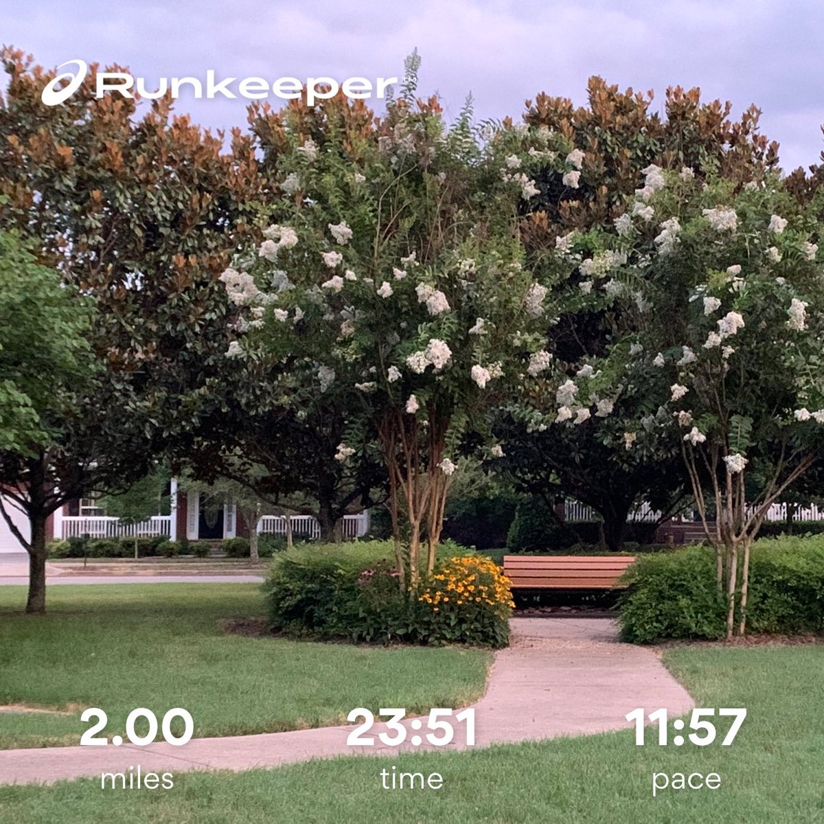 Slowing my pace for summer months. No more heat stroke for this woman. #runningtolose