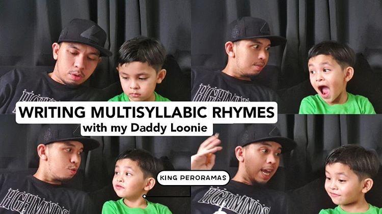 Loonieversal's tweet photo. My youngest one helping me write multisyllable rhymes. 
📺: https://t.co/Uqz961zTxG https://t.co/wJkj4J4zZP