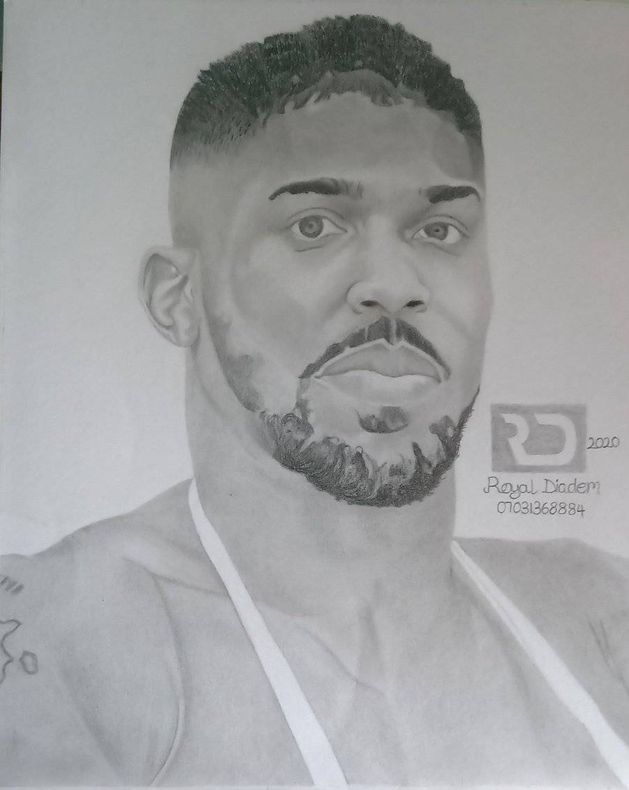 "<a href="/Maworry22/">Maworry22</a>: Disability is not inability. Even without hands,  Bose Okeowo has again done another great and brilliant portrait work of Anthony Joshua.

Please help @ArtDiadem so that @anthonyfjoshua and the world will see her work

  <a href="/Gidi_Traffic/">GIDI</a>