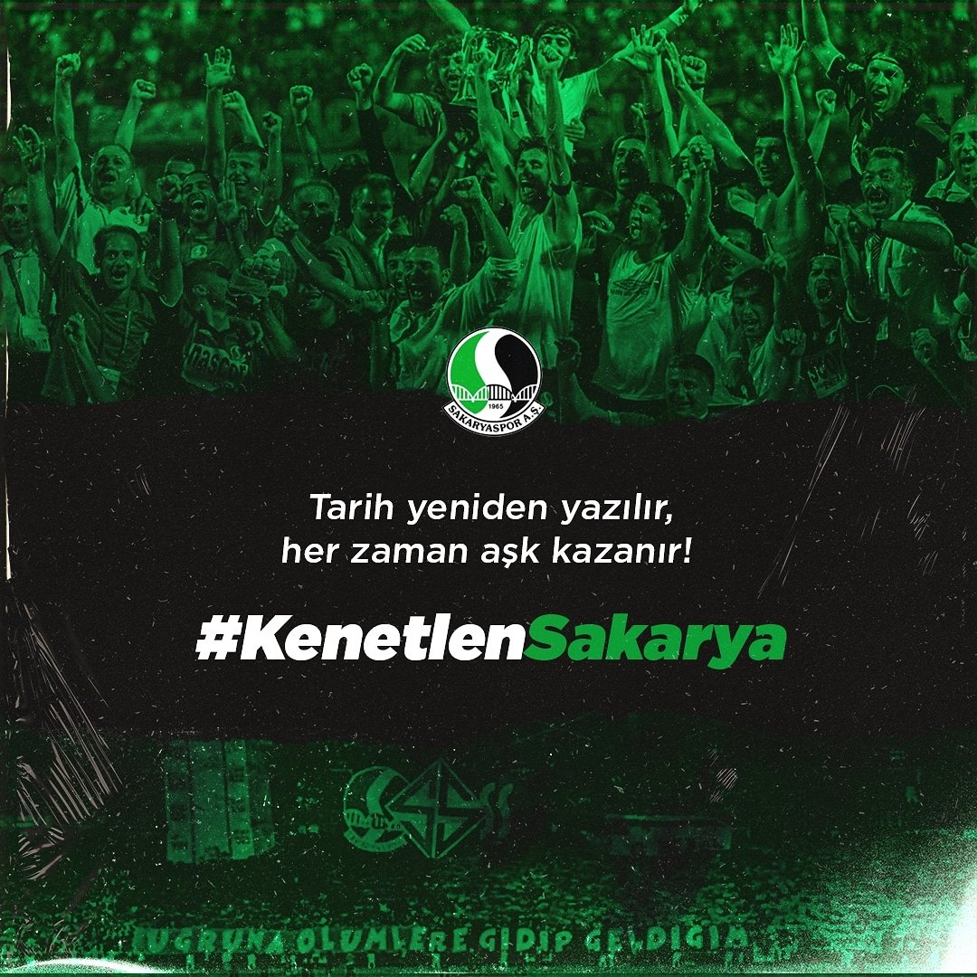 Tarih yeniden yazılır, her zaman aşk kazanır. 

İnandık, başaracağız! 

#KenetlenSakarya
