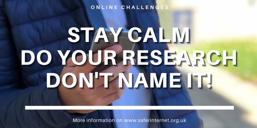 Warnings are recirculating about online suicide challenge games which previously have been found to be fake. In order to stop panic and harm from these challenges the key things to do are: stay calm, do your research, and avoid naming specific challenges: bit.ly/32uXDgu