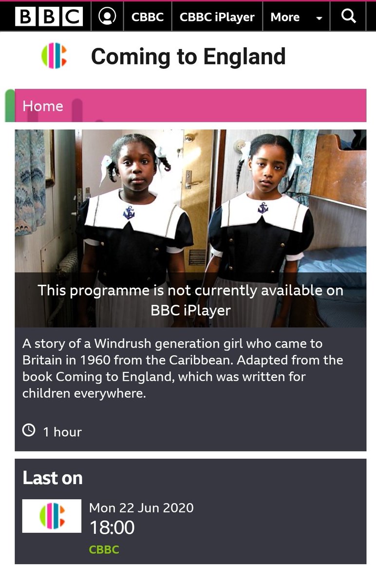 HealthGetSocial's tweet photo. Watched @FloellaBenjamin memoir "Coming to England" with family yesterday &amp; thoroughly enjoyed it. Reminiscent of younger years for my mum, educational &amp; enlightening for the rest of us. How can we get it back on @BBCiPlayer again?! #WindrushGeneration #EducationIsPassportToLife https://t.co/nd4K3Ta1El