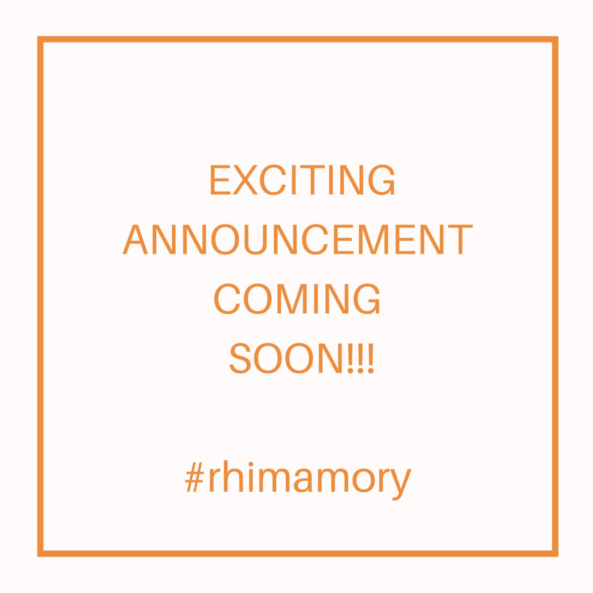 rhimamory's tweet photo. Very very soon. #watchthisspace 😀 https://t.co/bZAkOaU07U