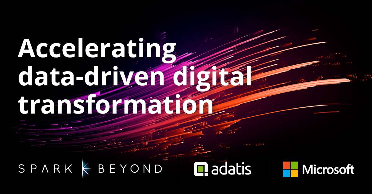 Speed to impact remains a top priority. In this spirit, we're delighted to announce our new partnership with <a href="/AdatisBI/">Adatis</a>, a leading <a href="/Microsoft/">Microsoft</a> partner. We're offering clients the power of rich #AI &amp; #BI on a secure Azure-based platform. 
bit.ly/3hd9cNmTW