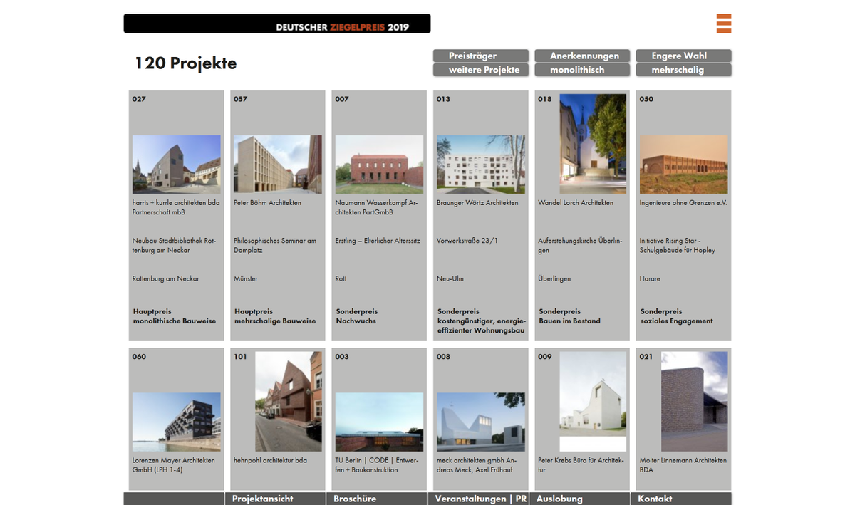 Noch bis zum 23. September kann für den #DeutschenZiegelpreis2021 eingereicht werden: deutscher-ziegelpreis.de 

Zudem lohnt der Blick auf die siegreichen Projekte der letzten Auslobung: deutscher-ziegelpreis.de/preise/preis-2…