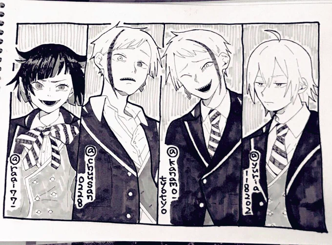 # rtした人に後悔するほど適当なイラスト描く【第3弾】
期間開きすぎて反応くれた人絶対忘れてると思う 