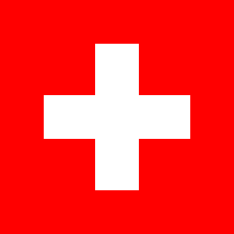 Switzerland. 7.5/10. Adopted in 1841, this flag is one of only two flags in the world to be square, rather than rectangular. The white cross on the red base represents faith in Christianity. The Swiss flag traditionally stands for freedom, honor and fidelity.