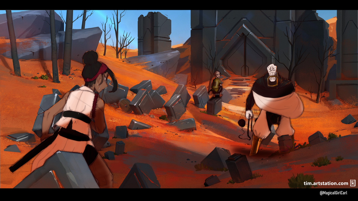 MagicalGirlCarl's tweet photo. "Looks like I'm not the first one here..."
Wish I had more time to do more than just a sketch but commissions are awaiting! #JustAddCharacter
Thanks for the stunning background @randomspirits ! https://t.co/mRj7TehFjW