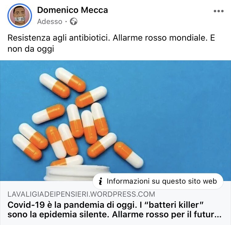 MeccaDmecca's tweet photo. #AntibioticResistance #antibiotics #antibiotici #batteri #batterikiller #superbugs #allarmerosso #COVID19 #CoronavirusPandemic #Italiani #europa #wordpress #WordPress #wordpresswebsite  https://t.co/bHh9vBnGBW https://t.co/DaFguYyz18