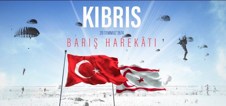 O gün Rum radyoları Türkçe, “Bekledim de gelmedin” şarkısını çalıyordu.

Ama geldiler Lefkoşa semalarında Türk paraşütçüleri gören Denktaş arkadaşlarına sarılıyor ve “Yağmur gibi indiler. En mutlu günüm” diyordu.

..ve o gün #20Temmuz1974’tü.
#KıbrısBarısHarekatı Kutlu Olsun...