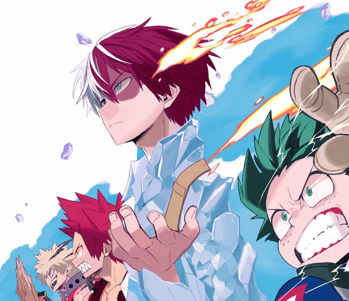 ヒロアカ、遊戯王、イナイレ、オリジナル
#男の子のイラストだけで興味を持ってくれる方へ届け 