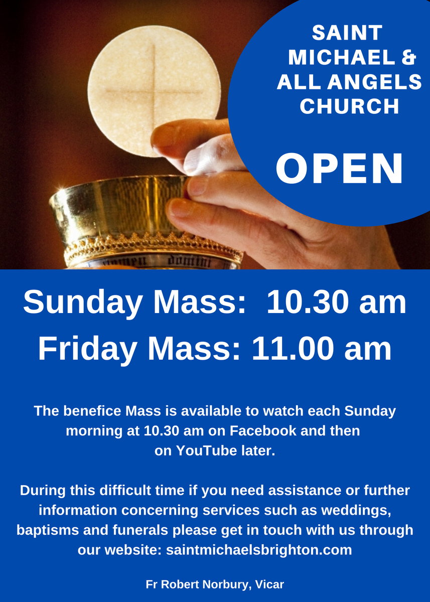 smikesbrighton's tweet photo. Please do join us for Friday Mass. Every one is most welcome. https://t.co/CiObKyl8Kj