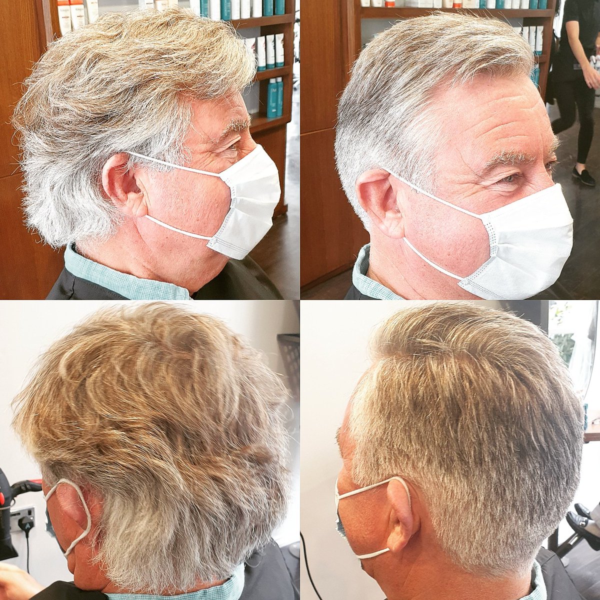 _AnnaBaker's tweet photo. Great restyle for my fabulous gent post lockdown! So satisfying to make clients feel refreshed again 🤗
#gentshair #barbering #lockdownhair #refreshed #haircut #hairdressersopen #lovemyjob #bestclients #salonlife #greattobeback #scissormagic https://t.co/cFhegMXMvU