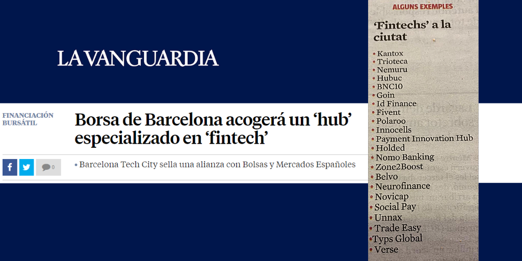 ¡Gran noticia para el ecosistema Fintech de la ciudad la iniciativa de @bcntechcity , uno de nuestros verticales favoritos!

#proudinvestors en <a href="/kantox/">Kantox</a>, @NoviCap, <a href="/joinverse/">Verse App</a>, <a href="/nemurudigital/">Nemuru</a>.

#proudpartners en <a href="/bnc10news/">bnc10</a>, #Belvo 
  
#ComeOn #LetsGoUp