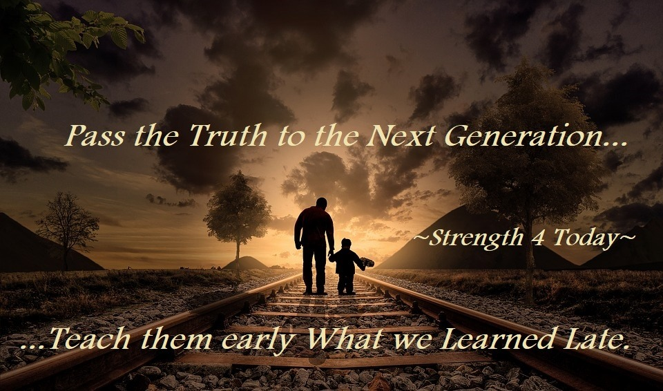 Strengthfor2day's tweet photo. Pass the Truth to the Next Generation... Teach them early What we Learned Late. #PassTorch #PassTruth #NextGen #Generation #Teach #Lessons #Learned #Early #Late #Strengthfor2day https://t.co/cRhPuCNQse
