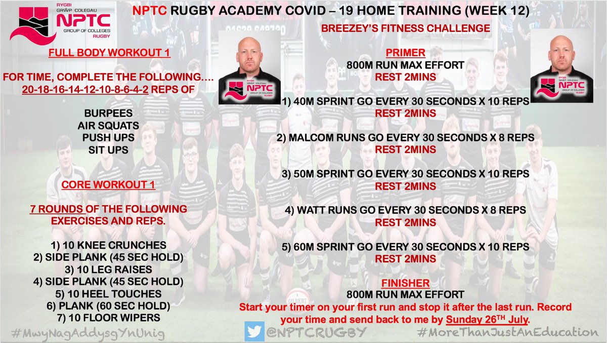 NPTCRugby's tweet photo. 🏉NPTC Rugby - COVID 19 🏉
 
Please see below a snapshot of Week 12👇👌

#MoreThanJustAnEducation
#MwyNagAddysgYnUnig https://t.co/ajGQj4wVs5