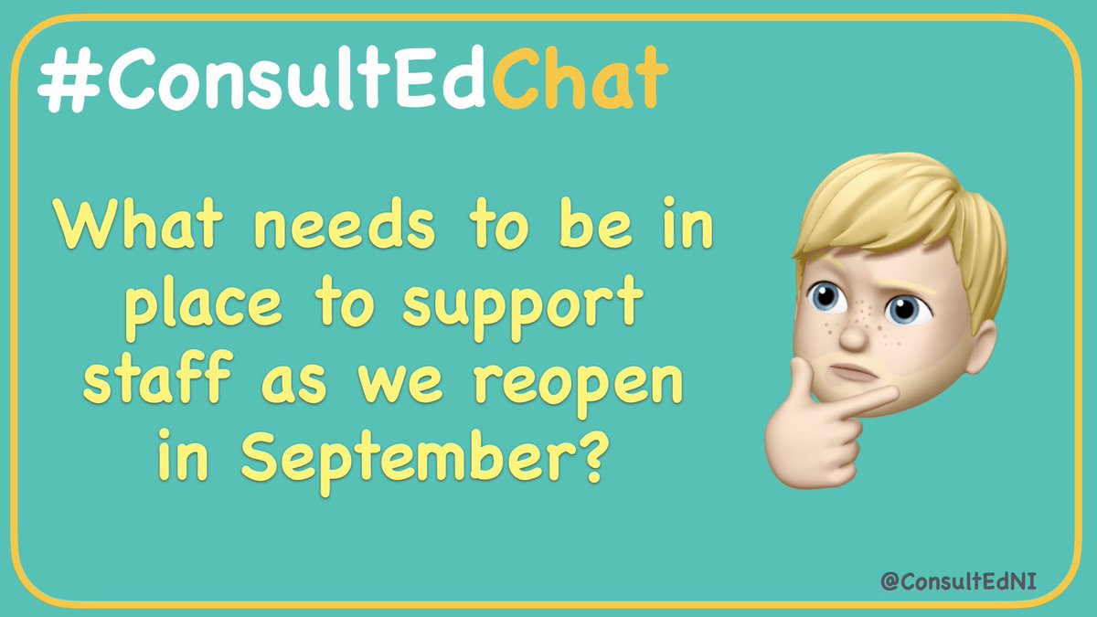 ConsultEdNI's tweet photo. Starting the week with some #ConsultEdChat. 🙌🏻
Like ✅ 
Retweet ✅ 
Comment using #ConsultEdChat 

#educhat #edutwitter #LeadershipTalk https://t.co/KBnP95y1LO