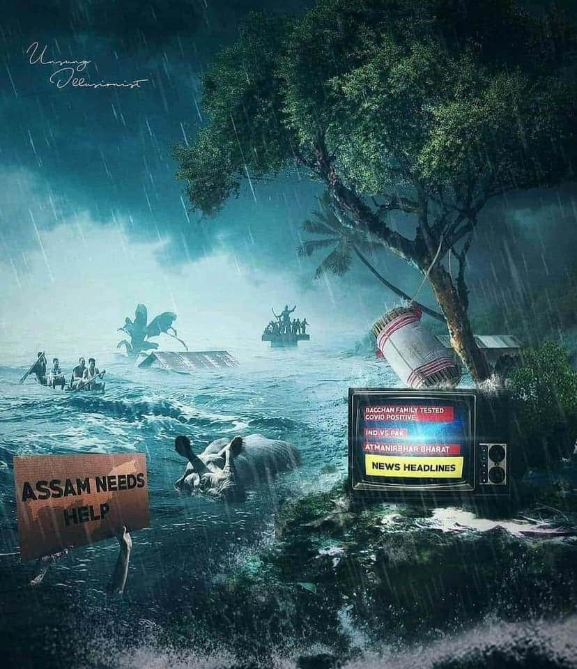 HJBora1's tweet photo. #AssamFloods 
#AssamNeedsHelp https://t.co/QOxpXmfO5k