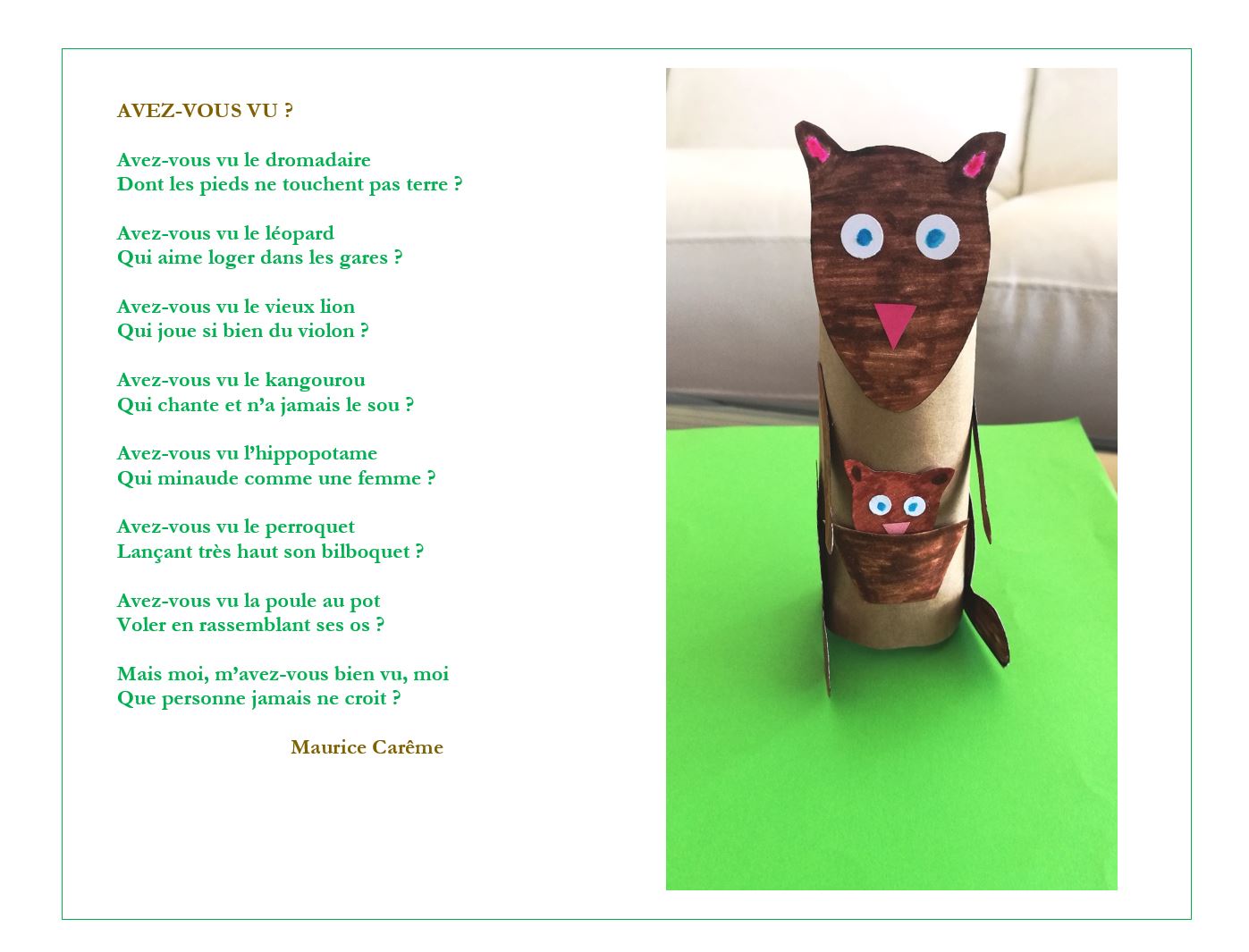 Twitter 上的 Musee Maurice Careme Aujourd Hui Nous Continuons A Realiser Les Animaux Du Poeme Avez Vous Vu Avec Ce Kangourou Sais Tu Ou Vivent Les Kangourous Essaie De Les Situer Sur Une Carte Du Monde