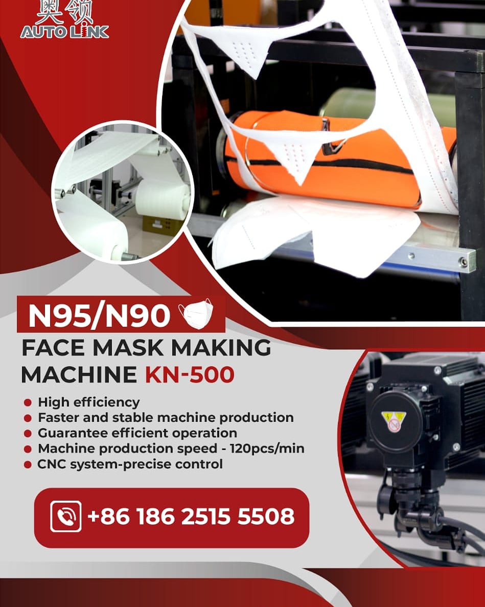 autolinkmask's tweet image. #N95FaceMaskMakingMachine

The KN95 mask production machine, uses optimized design technology, and uses automatic control systems and servo tracking welding, thus effectively reducing energy. Buy our N95/N90 mask making machines online from us!!!

#autolinkmask #KN95mask