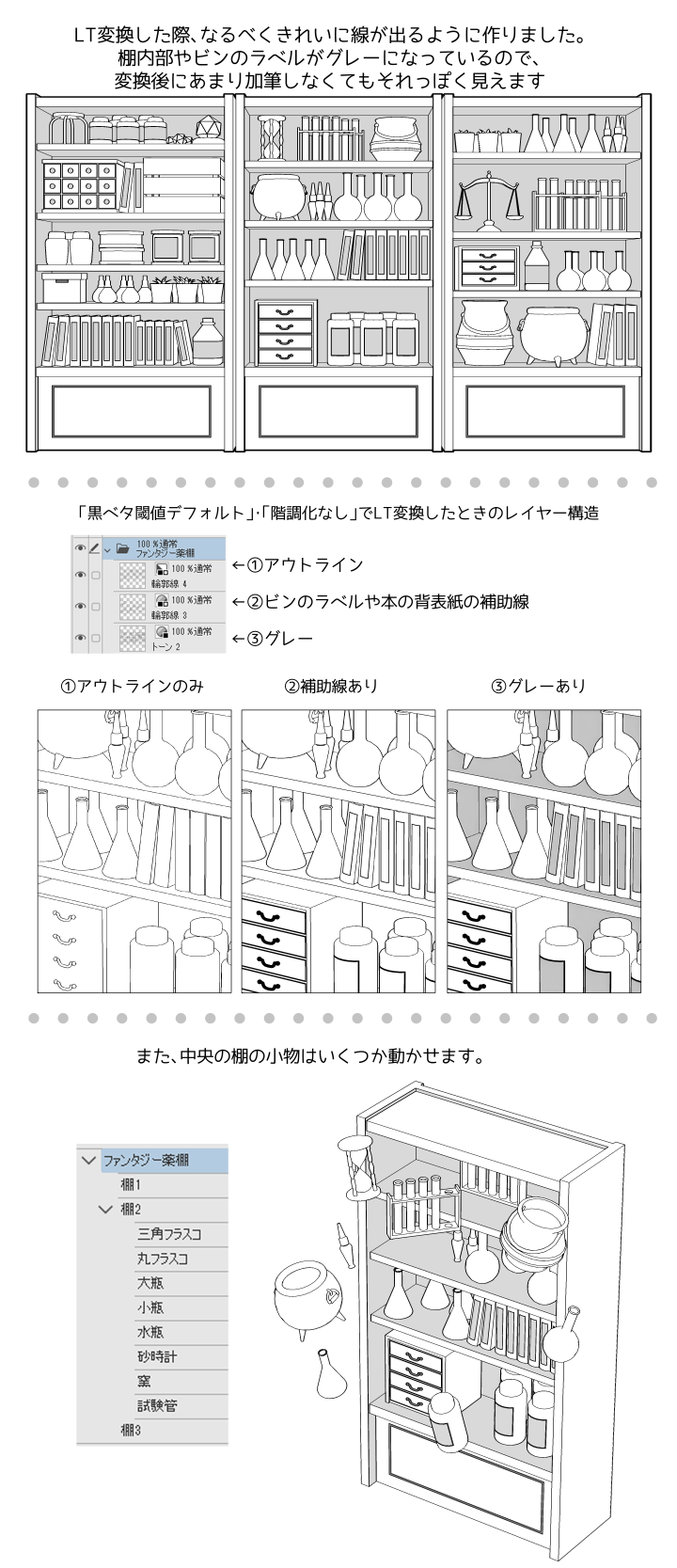 伊東 ファンタジー薬棚 By 伊東三号棟 T Co Xbr07pg6ah Clipstudio ファンタジーな薬棚を描けずに泣いている絵師を一人でも多く救いたい という慈悲の心で作りました T Co Nz9ka5kofr Twitter