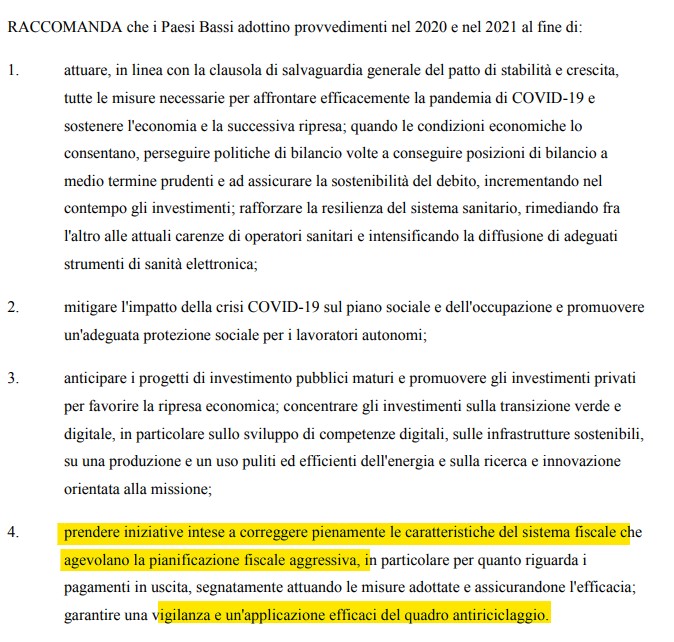 Ora Basta On Twitter Guardate Cosa Raccomanda Il Consiglio All Olanda Ripete Da Anni Le Stesse Parole Correggere Caratteristiche Del Sistema Fiscale Che Agevolano La Pianificazione Fiscale Aggressiva Per Non Parlare Dell Antiriciclaggio Ben