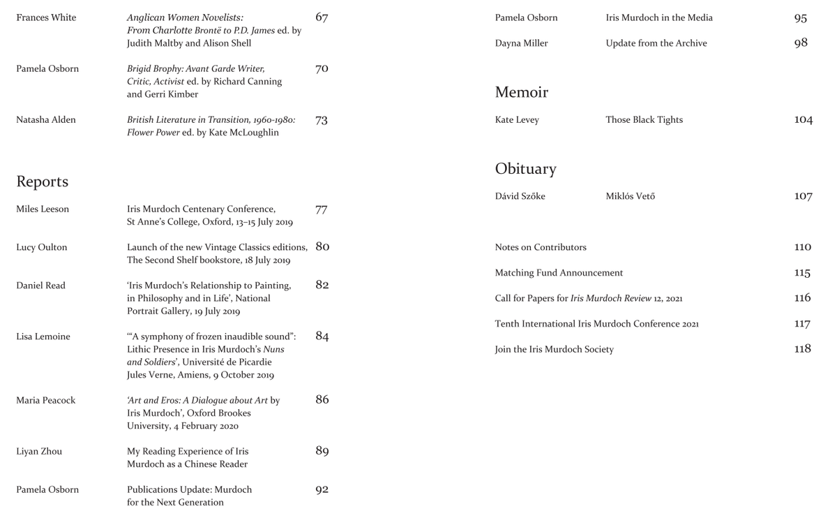 The proofs for <a href="/IrisMurdoch/">Iris Murdoch</a> Review 11 have arrived! So proud of guest editors <a href="/RebecMo/">Rebecca Moden</a> and <a href="/LucyOulton/">Lucy Hunter Oulton</a> for a brilliant job, along with <a href="/fcpwhite/">Frances White</a> and @pamelacuna.

Join the Society and get your copy. Email ims@chi.ac.uk for details.

<a href="/humanities_chi/">Chi Uni Humanities</a> <a href="/KUHumanities/">Kingston Humanities</a> <a href="/KU_Press/">Kingston University Press</a>