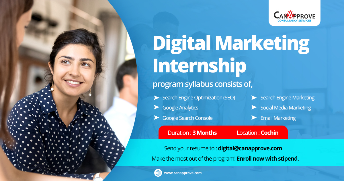 Can_Approve's tweet photo. Hola, #Digital #Marketing Aspirants! Way to go. An exciting chance for you. We are providing Digital Marketing #Internship_Program with a #stipend.
Mention your friends who are willing to learn digital marketing!
#SEO #SMM #SMO #SEM #CanApprove #DigitalMarketing #SocialMedia https://t.co/dMr80YFsUv