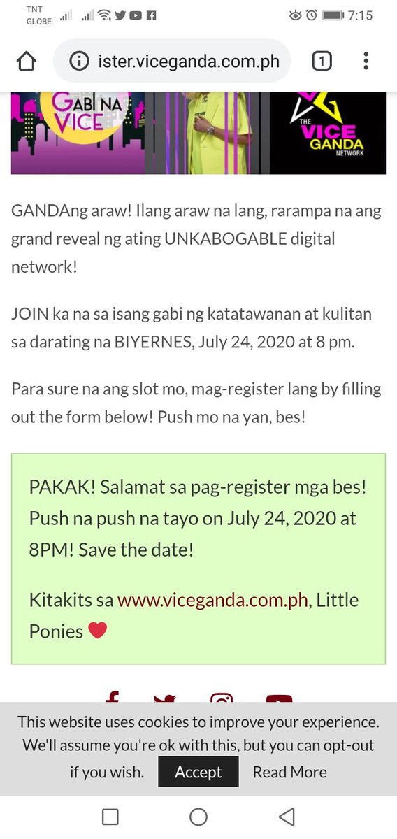 RechildaCordero's tweet photo. @vicegandako @padillabela Finish excited much register na😍😍 https://t.co/57wlCFbzgI