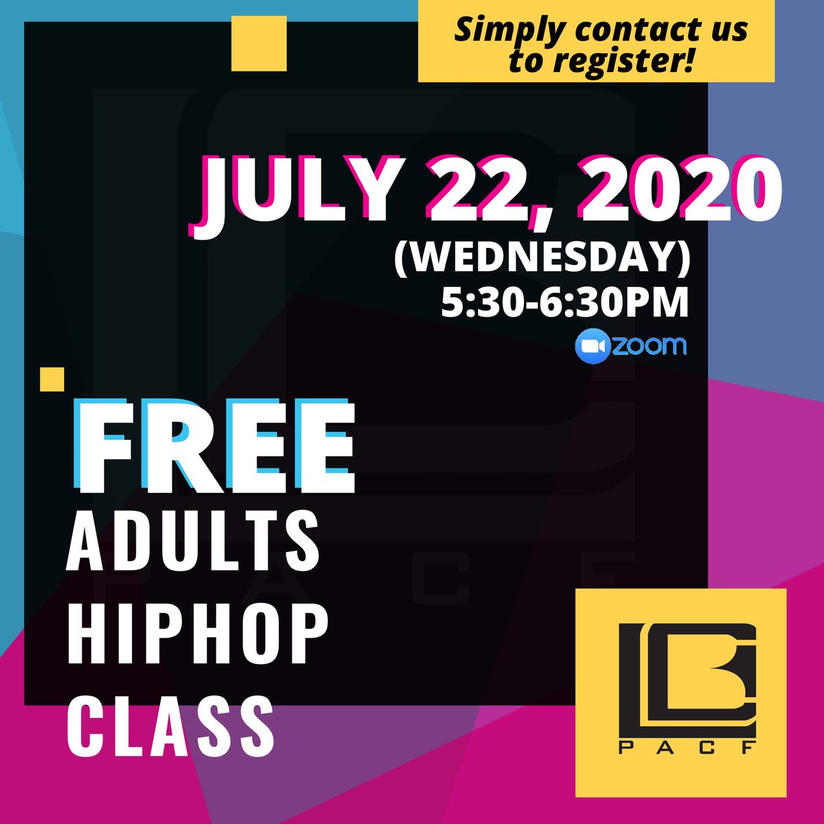 lcbpac's tweet photo. We can’t just let the kids have ALL the fun, so here’s another hiphop class for the adults, completely FREE of charge! Just send us a message if you want to join. We’re excited to move with you guys again! 💃🏻 #LCBonline https://t.co/ZnkmnpompL
