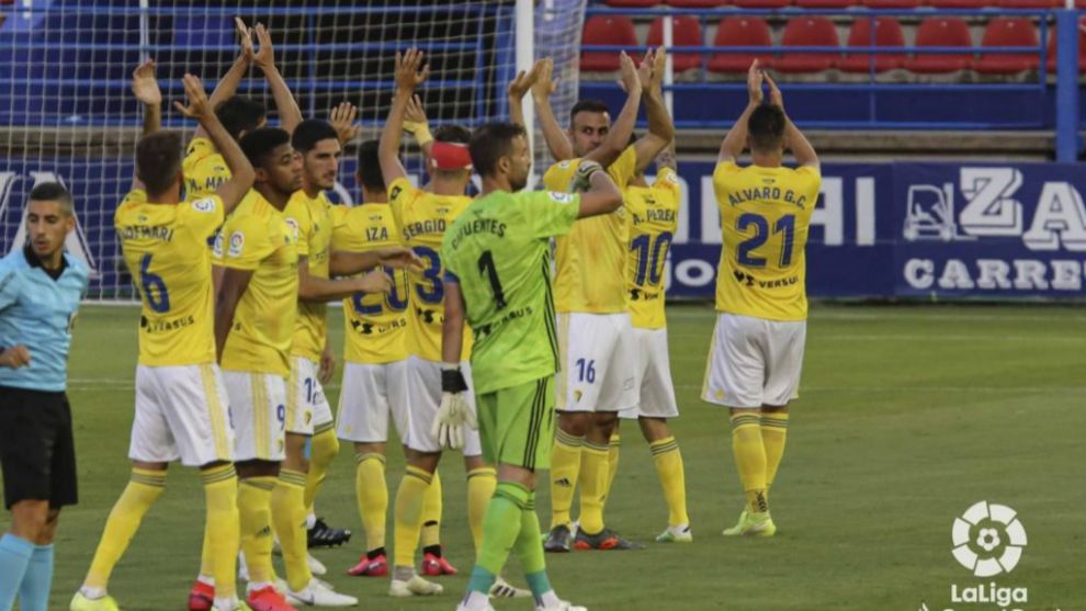 Liga 2 (Spain, 1 game remaining)Cádiz CF (69) return to La Liga for the first time since the 2005/06. They will be joined by SD Huesca (67), who return to La Liga immediately after suffering relegation in 2018/19.