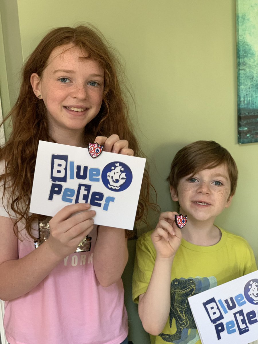 katescakery18's tweet photo. Mollie and Sam are very pleased that their Blue Peter sports badges arrived today xx @cbbc #BluePeter @DelamereAcademy https://t.co/xLCHsyp897
