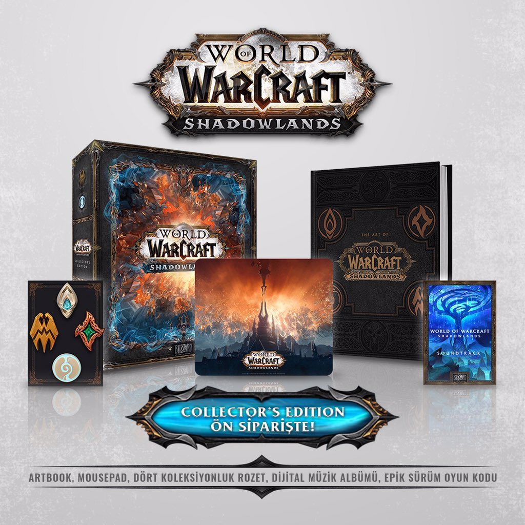 aralgame's tweet photo. WORLD OF WARCRAFT SHADOWLANDS COLLECTOR'S EDITION şimdi ön siparişte!
.
https://t.co/kRGHKJpC91 https://t.co/J5Jo24Adpz