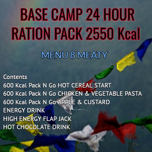 Our 'Base Camp Day Pack' is designed to provide fuel for a full days activities, now increased to 2550kcal for 2020! 

Shop our different packs on our website bewellexpeditionfoods.com/Base-Camp-Day-… #expedition #hiking #camping