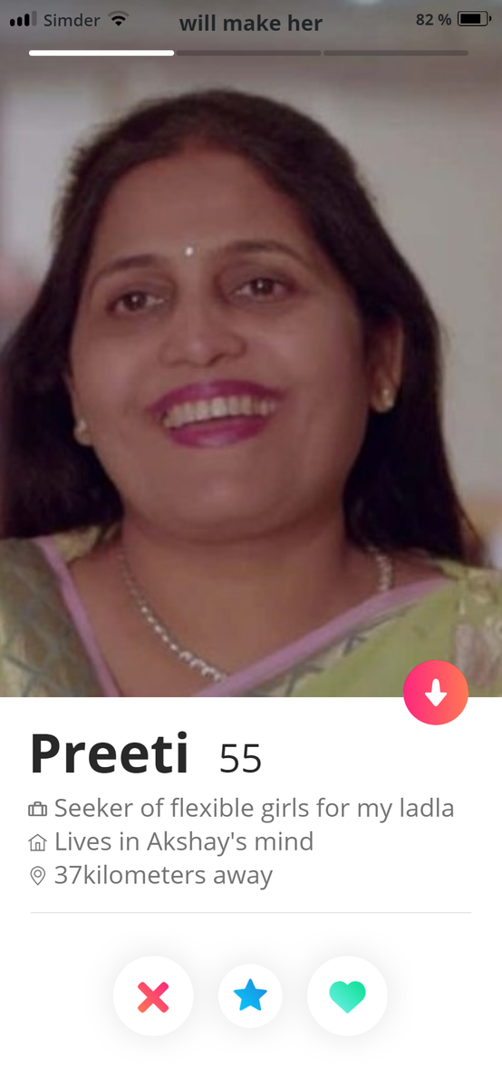 MemesBollywood's tweet photo. Preeti's profile on Sinder.

@NetflixIndia  

#IndianMatchmaking #indianmatchmakingnetflix https://t.co/6EbGjgc5u8