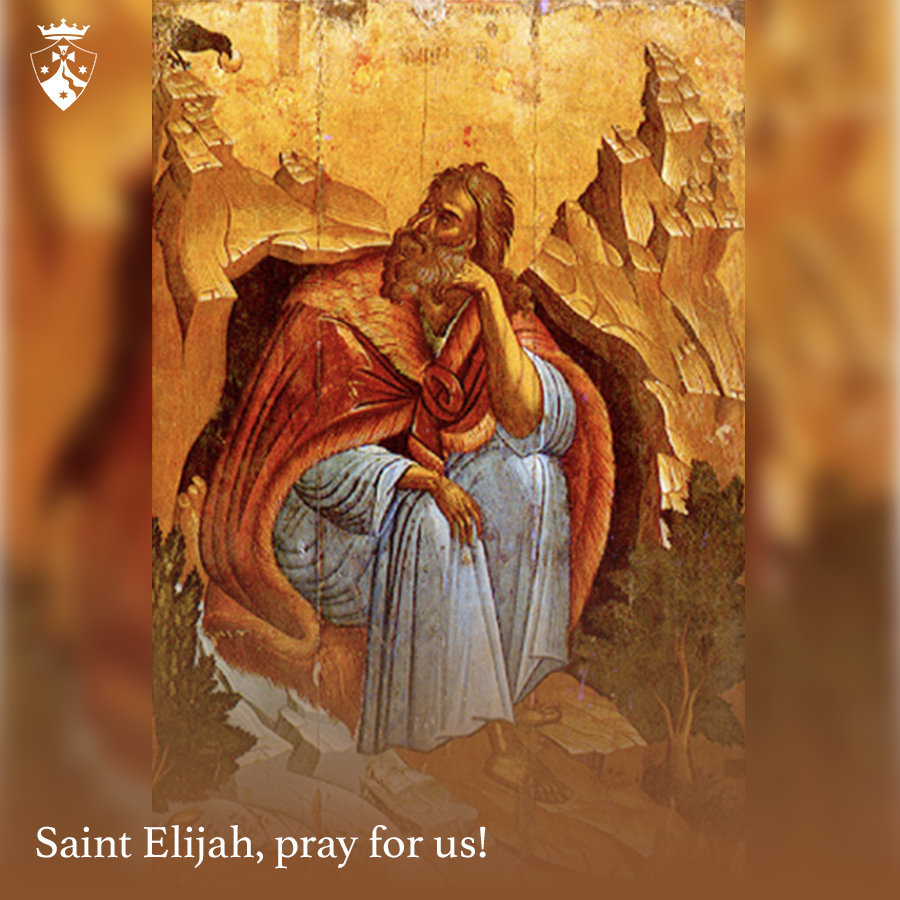 CarmelitesOCD's tweet photo. "With zeal, have I been zealous for the LORD God of hosts!"
St. Elijah, 1 Kings 19:10

#StElijah, Prophet and Spiritual Father of Carmel, pray for us! 

#feastday https://t.co/QtNC2HTmAL