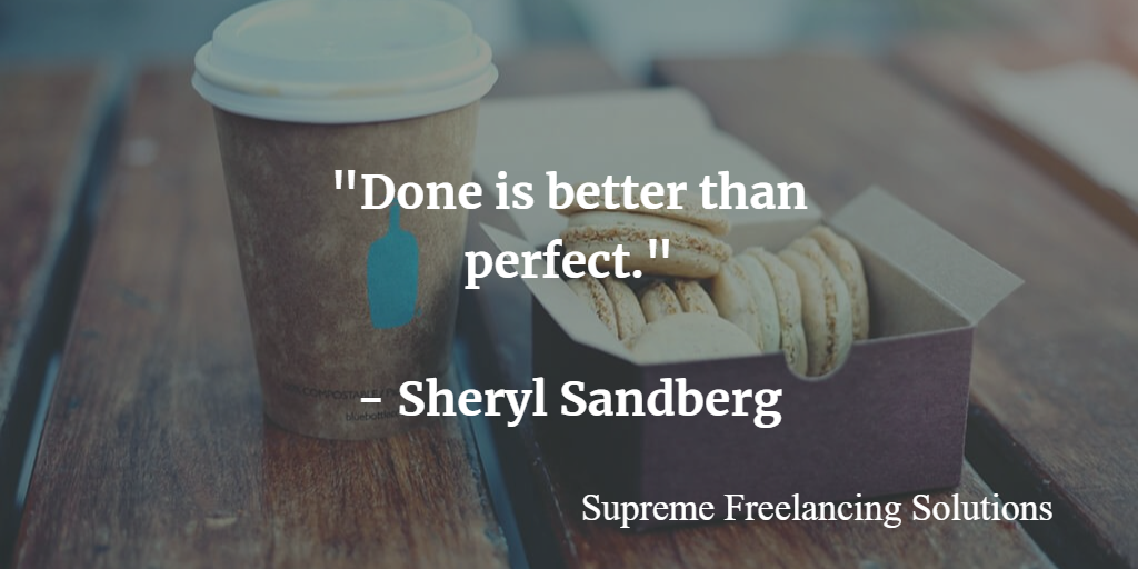 SuprmFreelancer's tweet photo. I am a #perfectionist so I get it. But if we focus too much on trying to make things perfect then we won't ever finish. Nothing is ever perfect but I guarantee you that having a finished product is much better than having a perfect product. #MondayMotivation #JustDoIt #WeGotThis https://t.co/TCrbU0pVTz