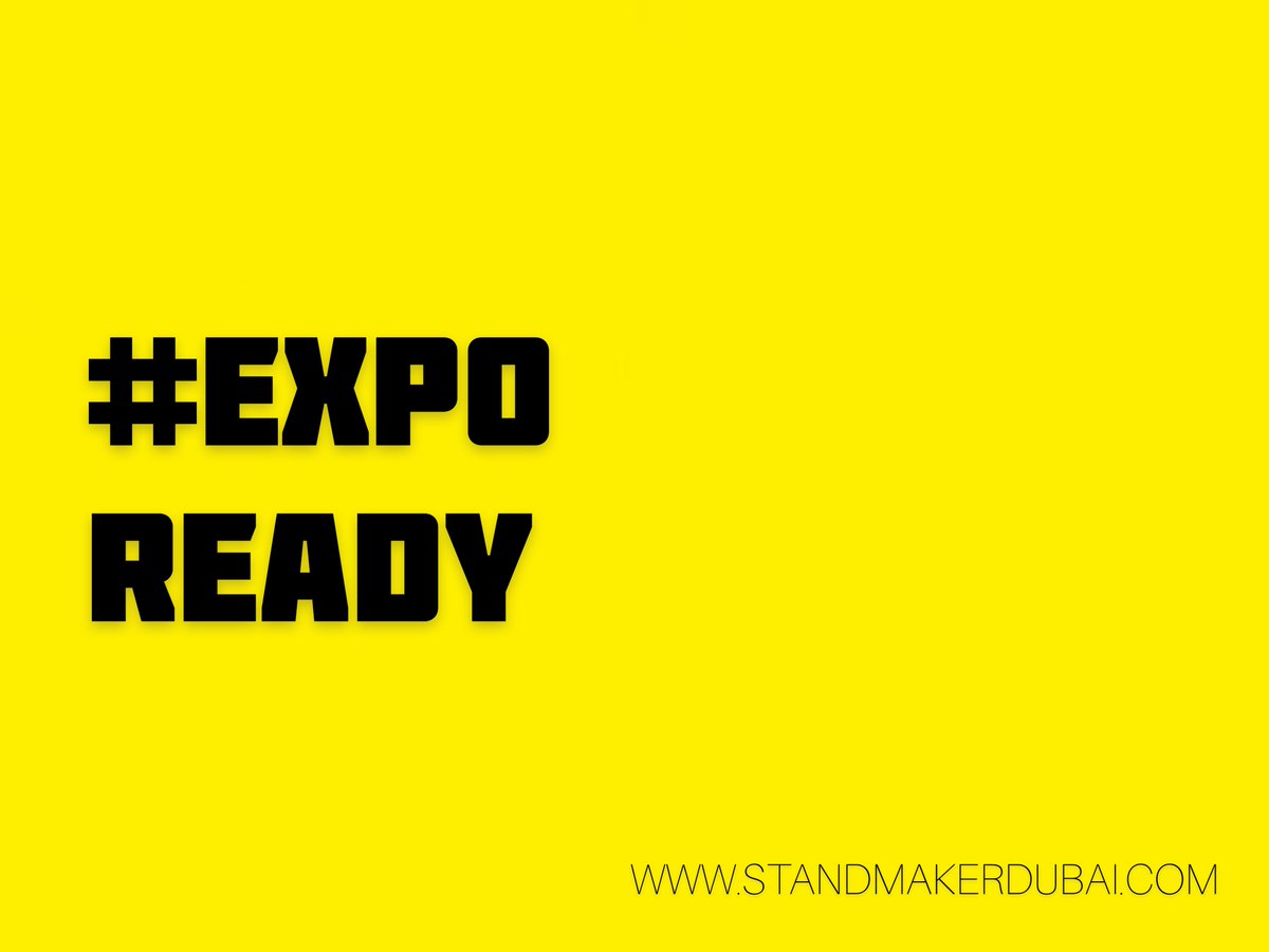 Exhibitions have the chance to inject money directly and immediately back into the economy and get people back to employment. The community want exhibitions up and running
 
We’re #ExpoReady, let’s get started
SPREAD THE WORD
Based in Dubai, serve globally
ow.ly/1W6z30qZwJZ