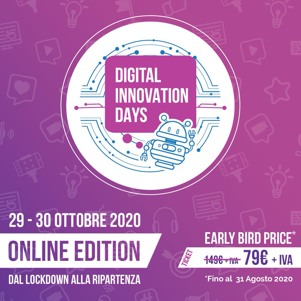 f_santa_3's tweet photo. Da quest'anno sarò Brand Ambassador dei @DIDAYSIT  Italy #DIDAYS20, il più grande evento italiano dedicato al Marketing Digitale, al Social Media Marketing e all’innovazione a 360 gradi.
29-30 ottobre 2020 - edizione online

link sconto 👇 https://t.co/Kmw5T5Hzsm