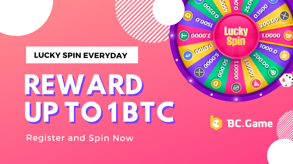 essentialtobe's tweet photo. https://t.co/esTAEENp4F - FREE LUCKY SPIN EVERYDAY!

Register and get your free daily prize! 👉 https://t.co/dkDpYoIwdN

#BCGame #casino #cryptocasino #onlinegaming #dice #bitcoincasino #casinogames #bitcoin #rollgame #bonus #coin #crypto https://t.co/SKj5KK4t4E