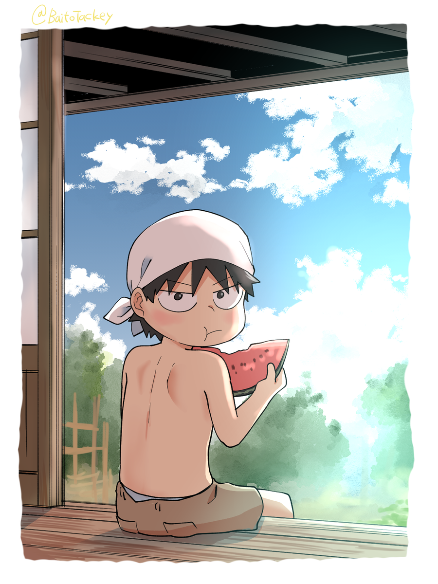 縁側 梅渡 飛鳥のイラスト