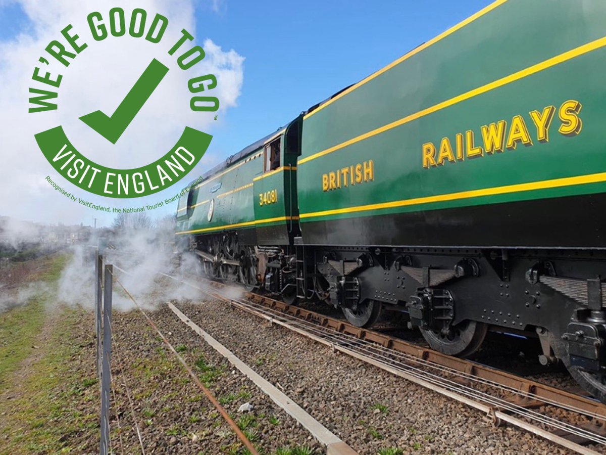 WE'RE GOOD TO GO We're proud to announce that the Nene Valley Railway has been awarded the UK tourism industry COVID-19 standard which recognises that we have followed all relevant Government guidelines