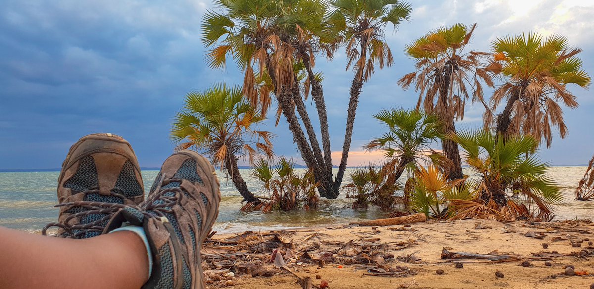 Set up camp, cooked and slept. Woke up for a morning hike along the beach, had breakfast then swam most of the day. It was HOT but the water is amazing. The wind gets crazy at night. Rates: 800/~ pp/pn but I negotiated for 500/~For other rates: http://eliyespringsresort.com/rooms/&nbsp;